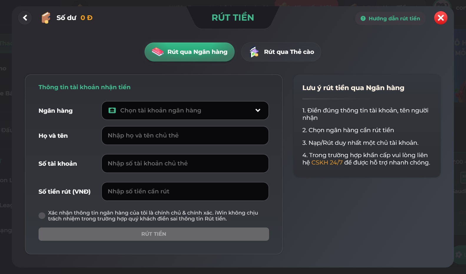 Nạp rút tiền đơn giản và nhanh chóng trên Uk88