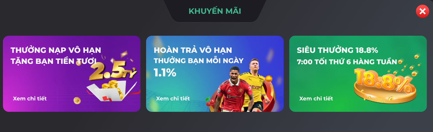 Khuyến mãi cực cao dành riêng cho game đánh bài online